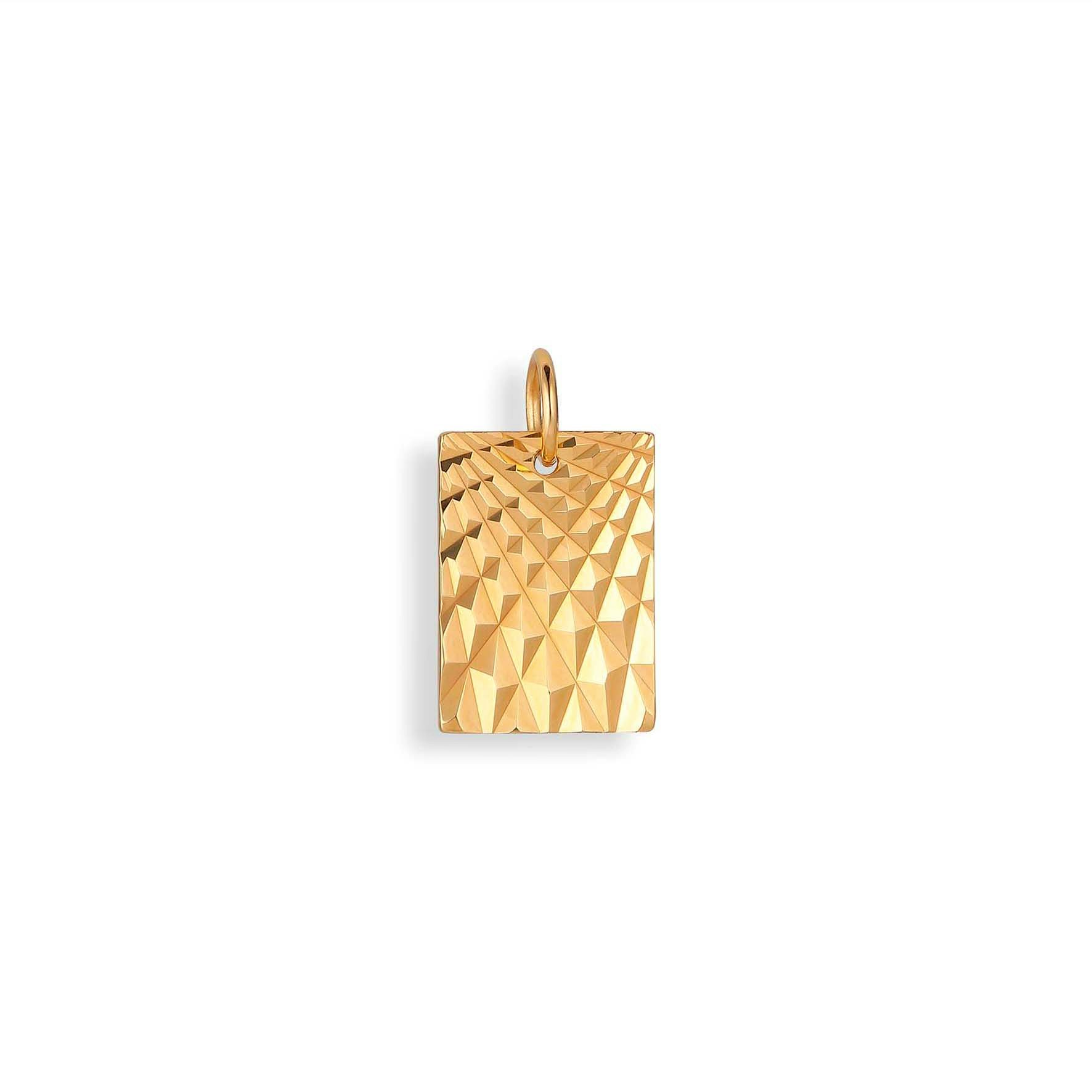 Reflection Square Pendant from Jane Kønig in Goldplated Silver Sterling 925