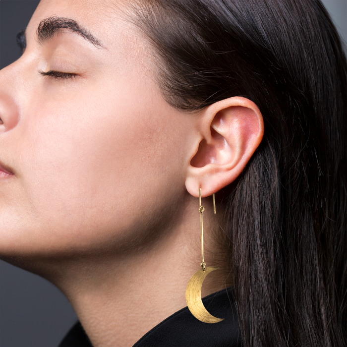 Half Moon Earring z Jane Kønig v Stříbro Sterling 925
