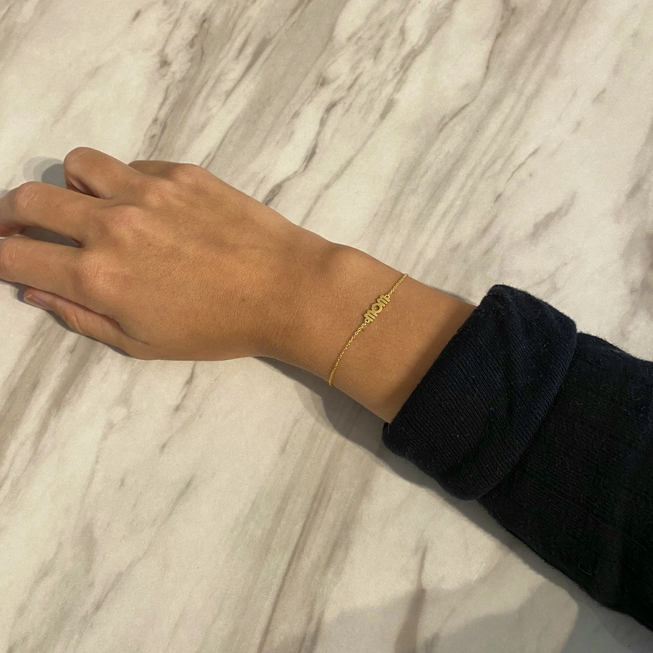 Wow Mom Bracelet z STINE A Jewelry v Pozlacené stříbro sterling 925