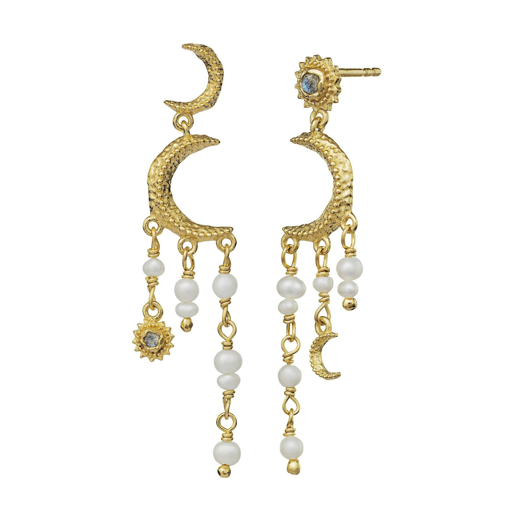 Astrea Earrings von Maanesten in Vergoldet-Silber Sterling 925