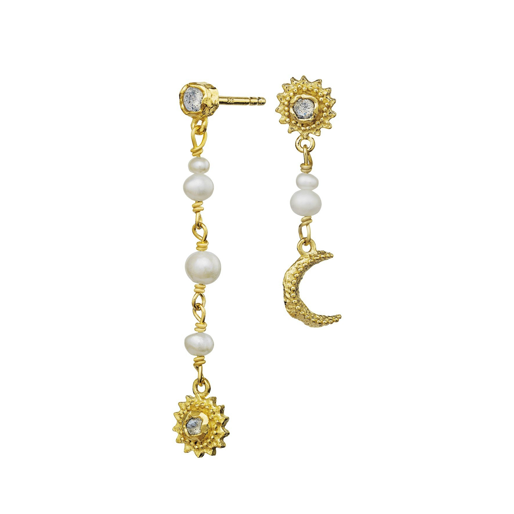 Sunniva Earrings fra Maanesten i Forgyldt-Sølv Sterling 925