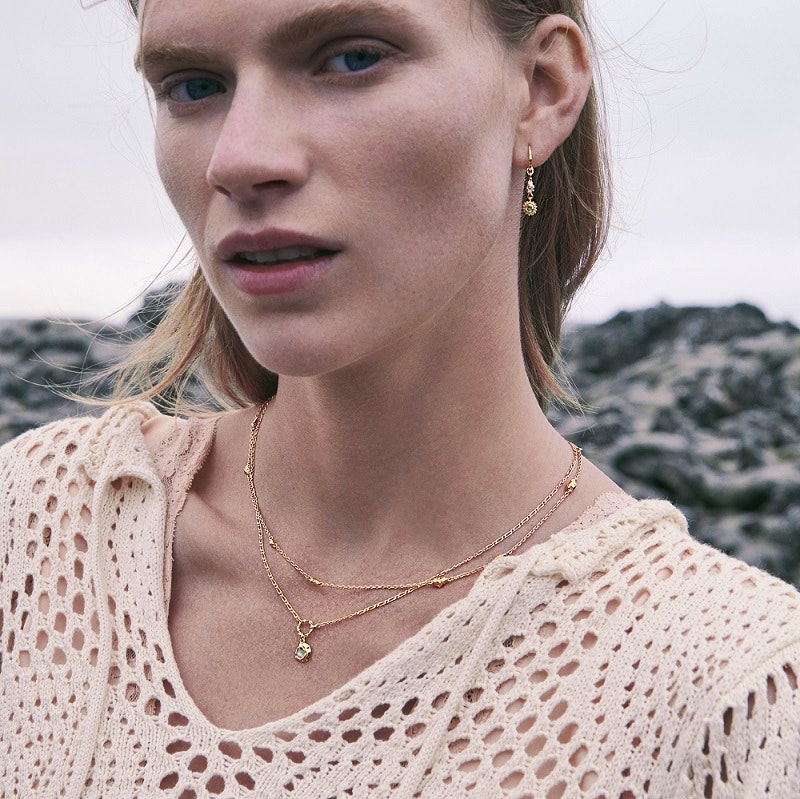 Ember Earrings van Maanesten in Verguld-Zilver Sterling 925