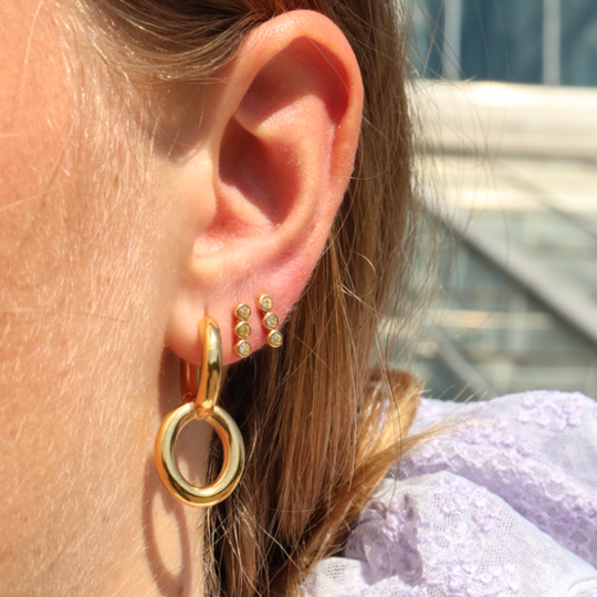 Maxie Double Hoops