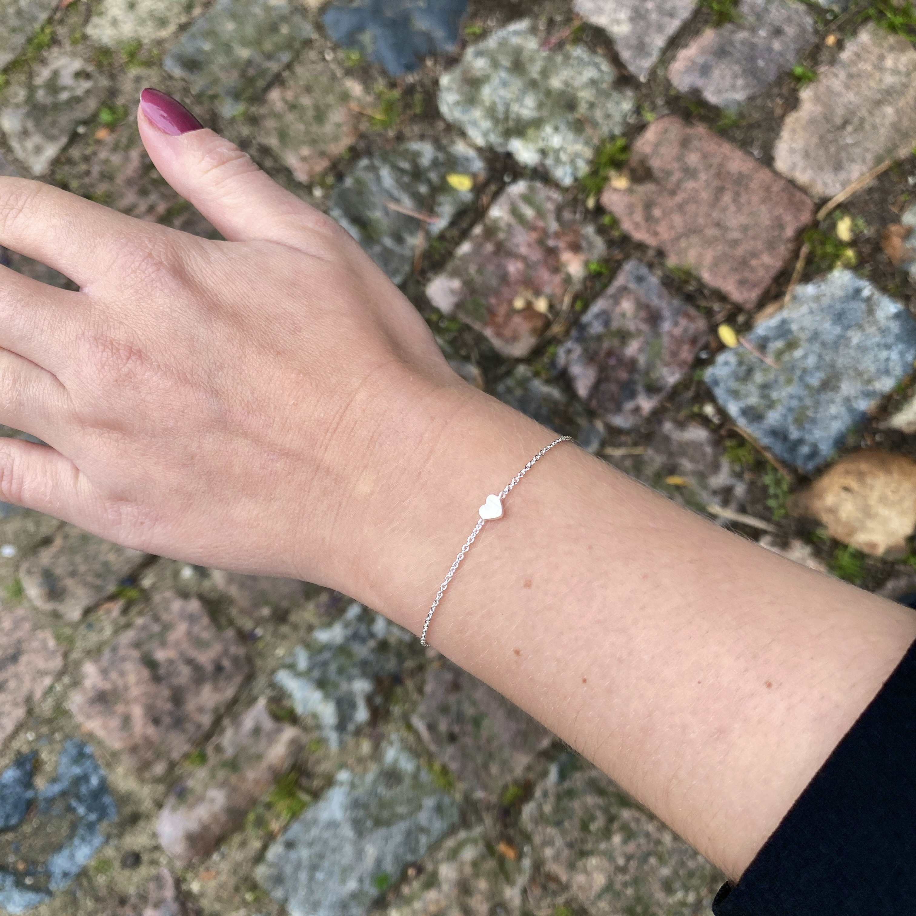 Heart bracelet fra Pernille Corydon i Sølv Sterling 925