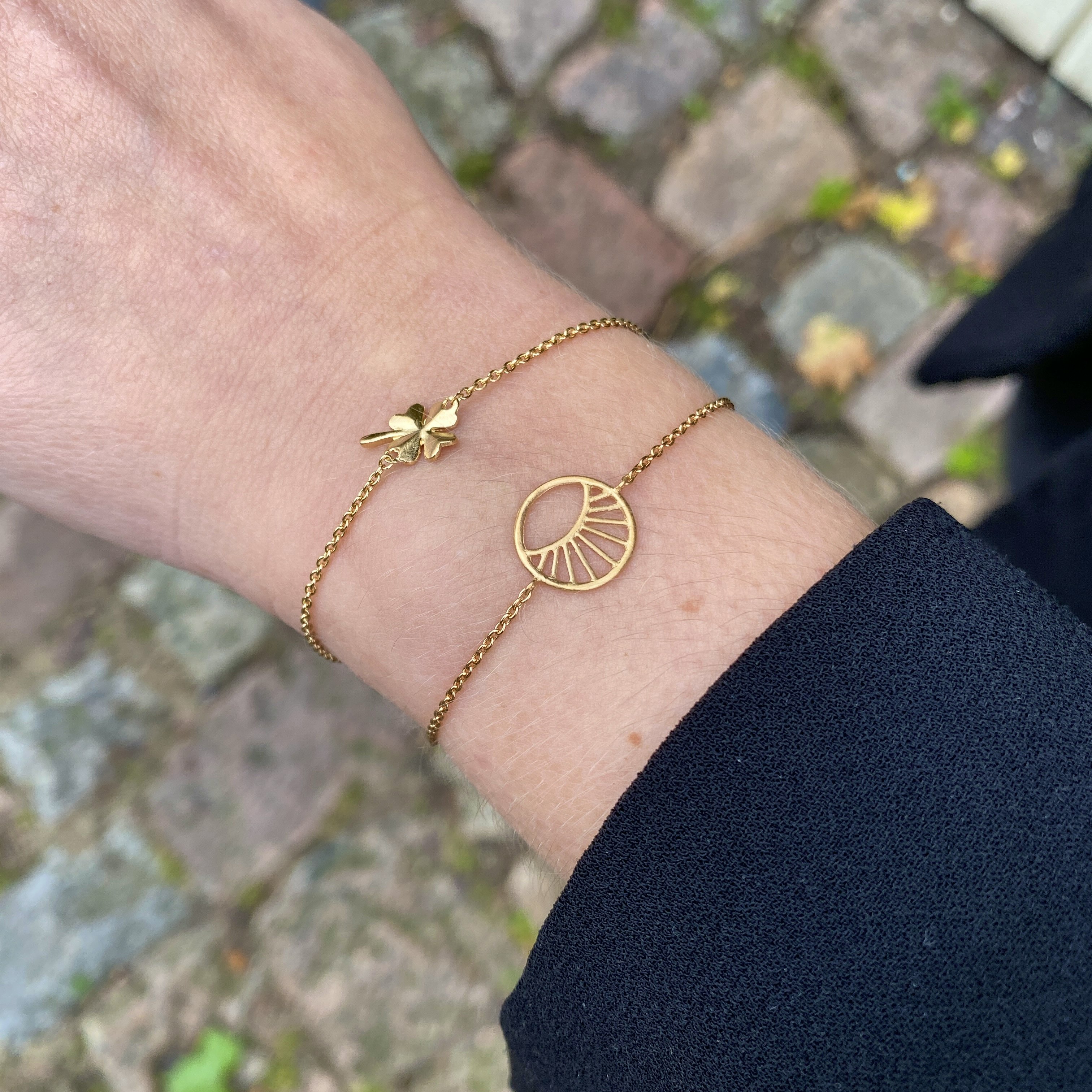 Clover bracelet from Pernille Corydon in Goldplated-Silver Sterling 925