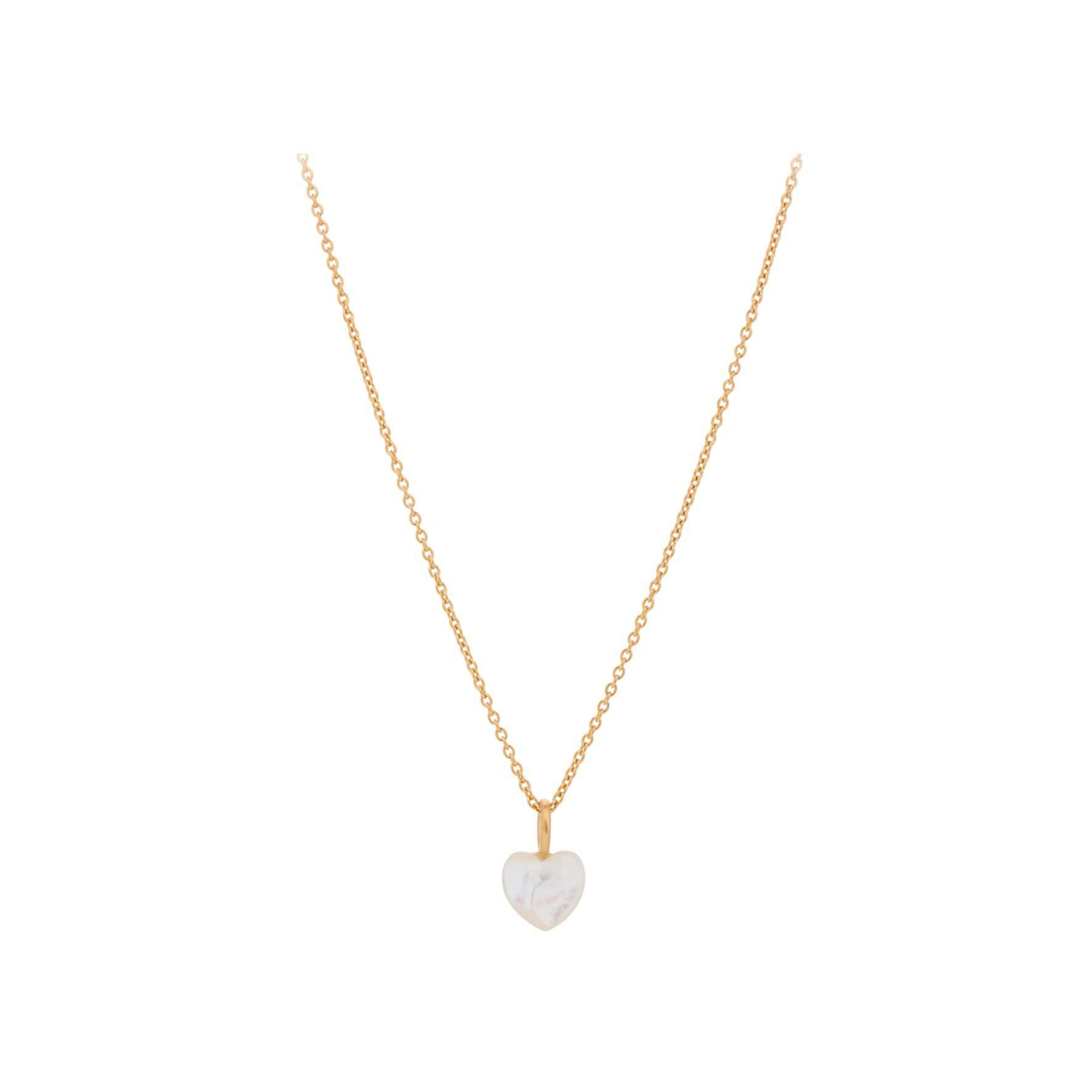 Ocean Heart Necklace von Pernille Corydon in Vergoldet-Silber Sterling 925