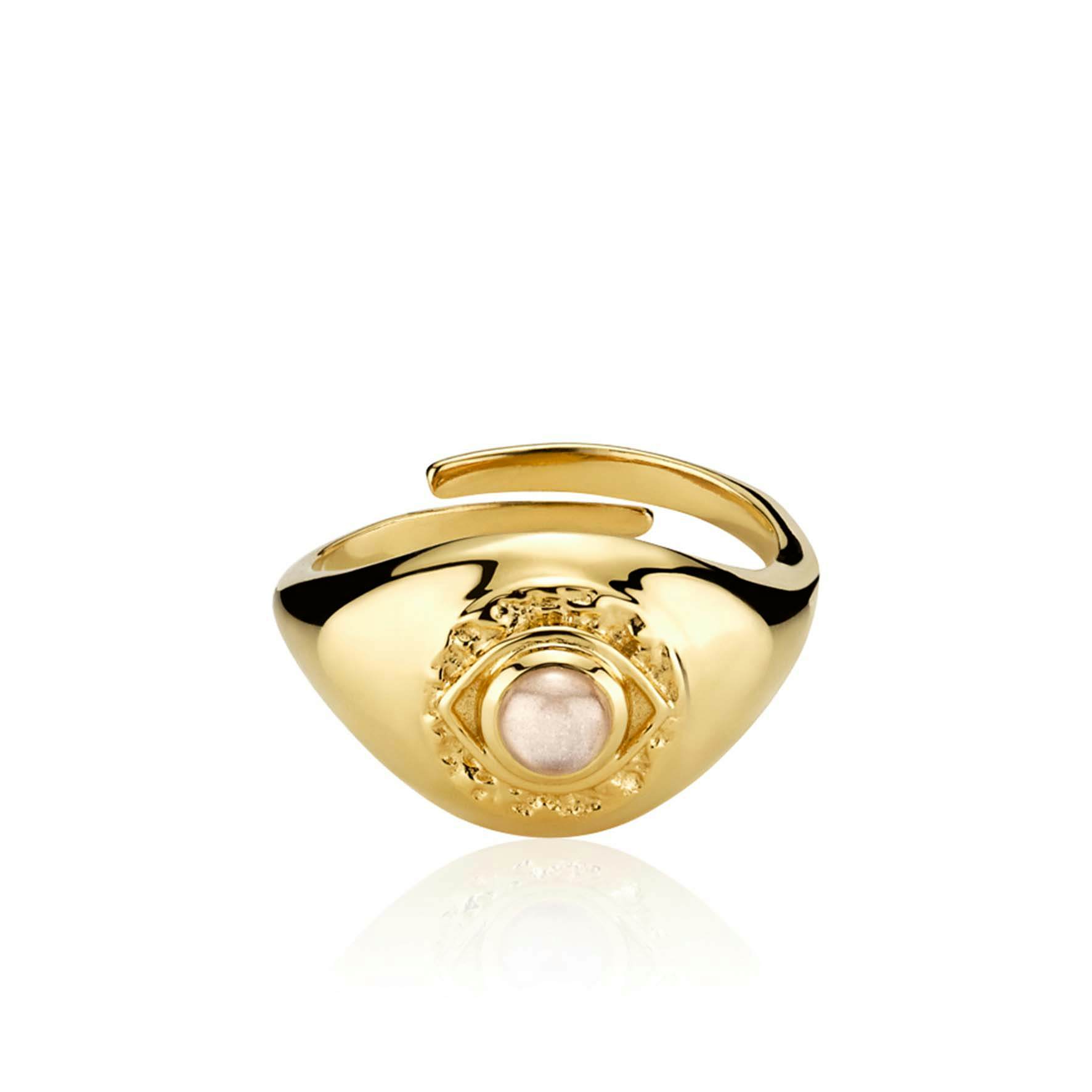 Hanna Martine by Sistie Ring from Sistie in Goldplated-Silver Sterling 925||Blank