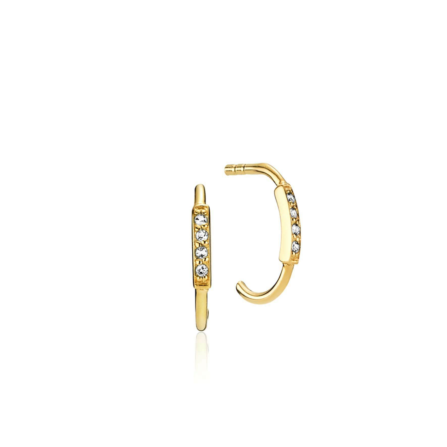 Brilliant Earrings von Sistie in Vergoldet-Silber Sterling 925