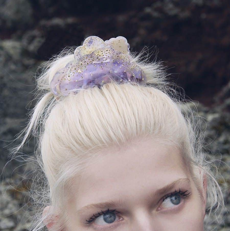 Cloud Hairclaw Light Purple from Maanesten in Acetate