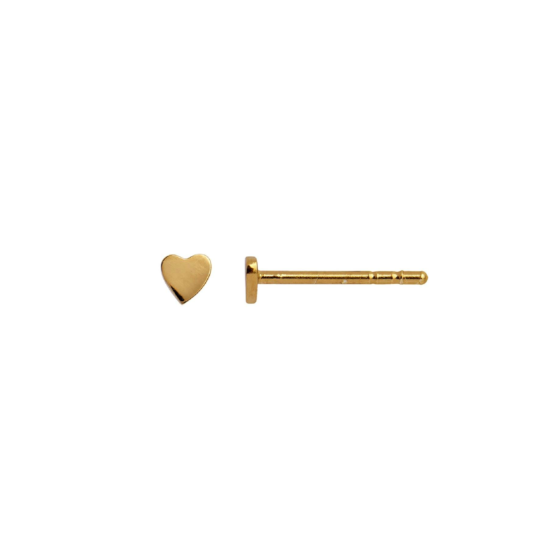 Petit Love Heart Earring von STINE A Jewelry in Vergoldet-Silber Sterling 925
