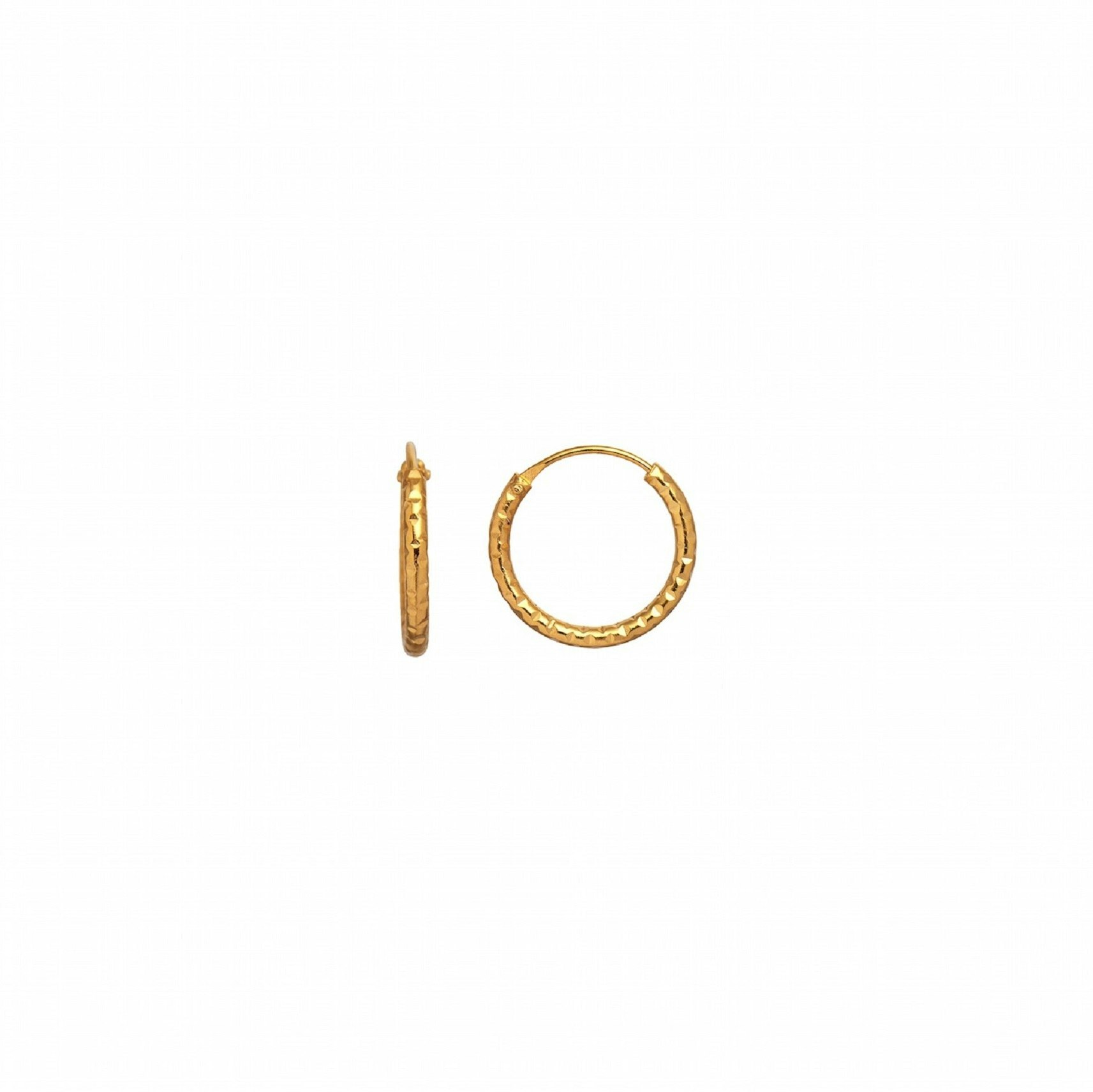 Petit Tinsel Creol Earring fra STINE A Jewelry i Forgyldt-Sølv Sterling 925