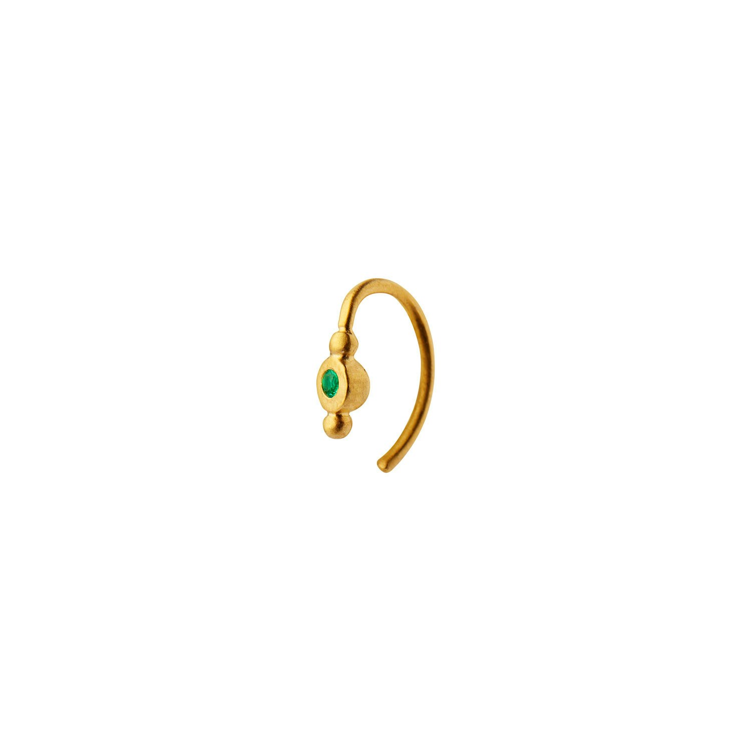 Petit Bon-Bon Green Zircon Earring fra STINE A Jewelry i Forgyldt-Sølv Sterling 925