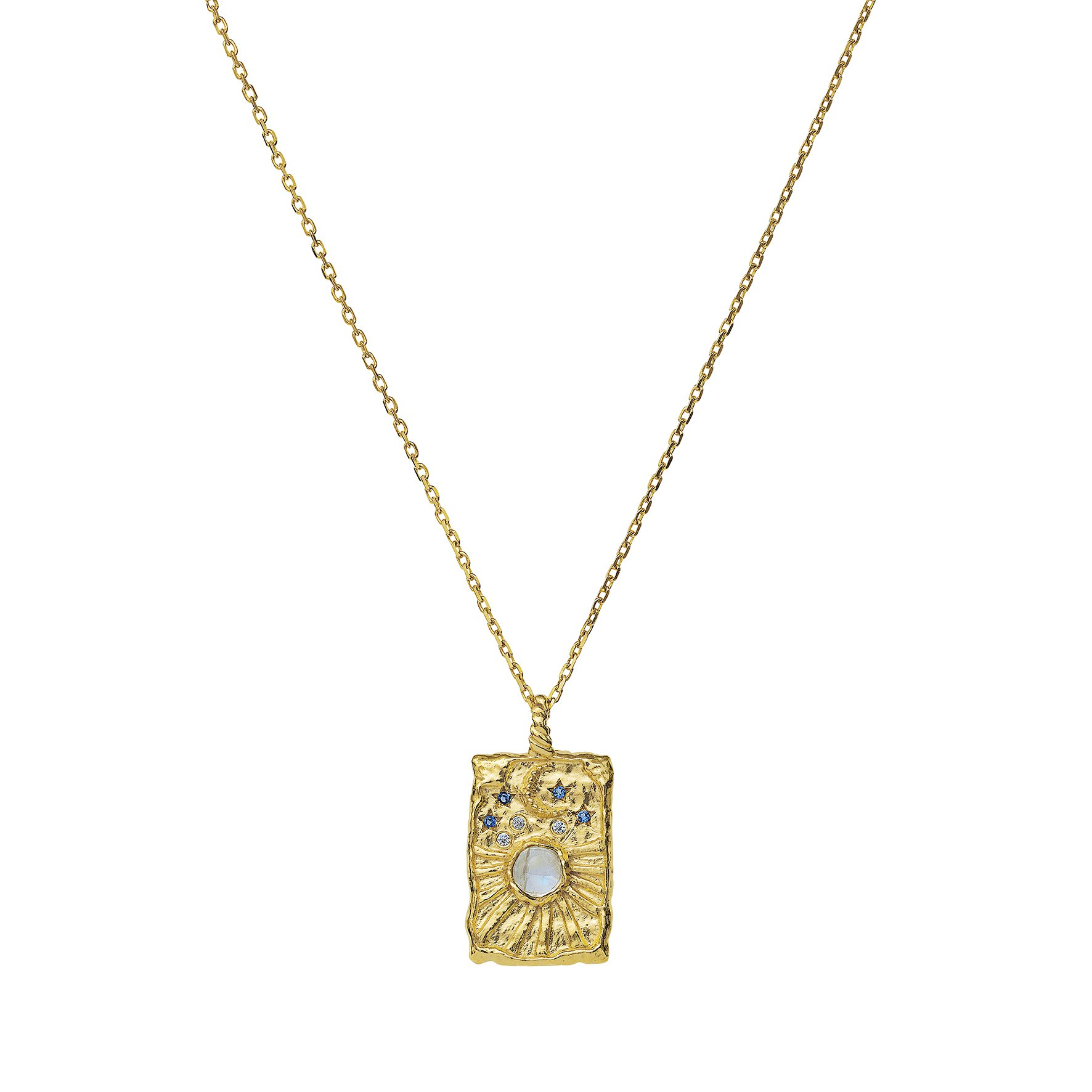 Aylin Necklace fra Maanesten i Forgyldt-Sølv Sterling 925