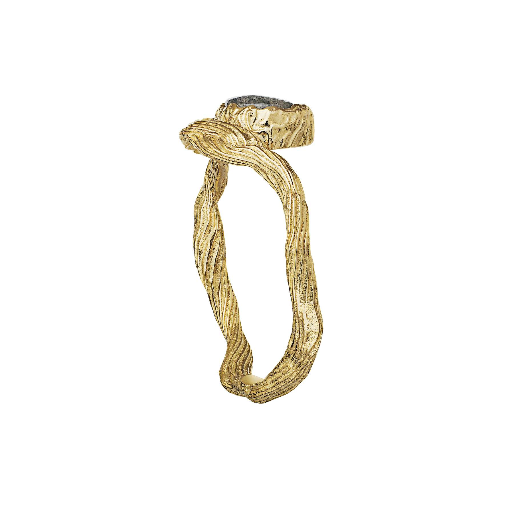 Cordelia Ring fra Maanesten i Forgylt-Sølv Sterling 925