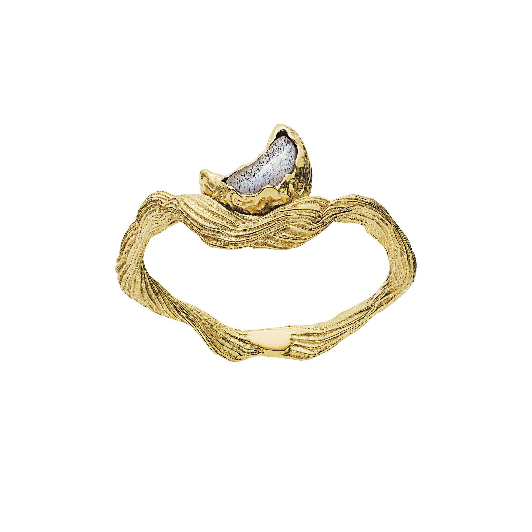 Cordelia Ring fra Maanesten i Forgyldt-Sølv Sterling 925