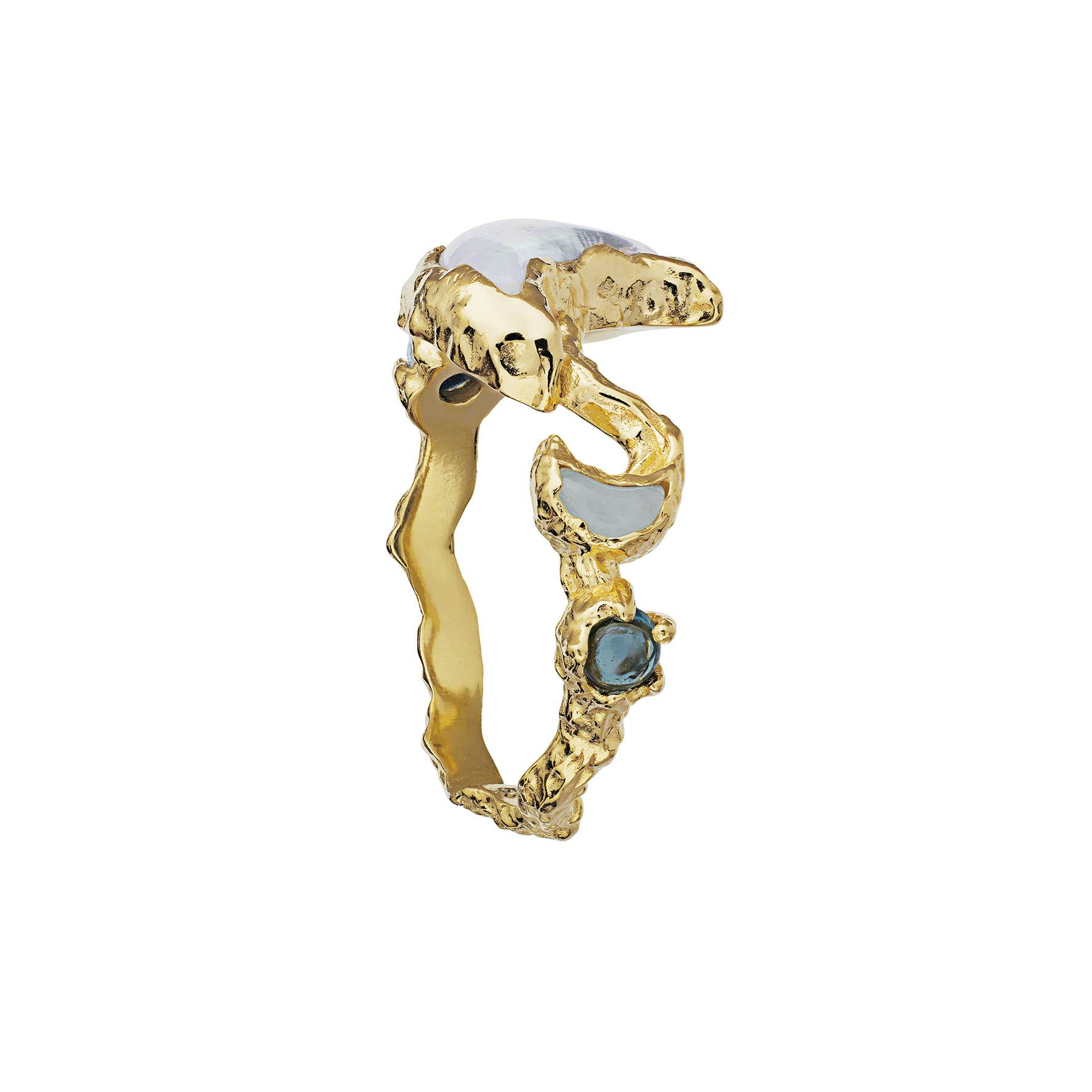 Leda Ring from Maanesten in Goldplated-Silver Sterling 925