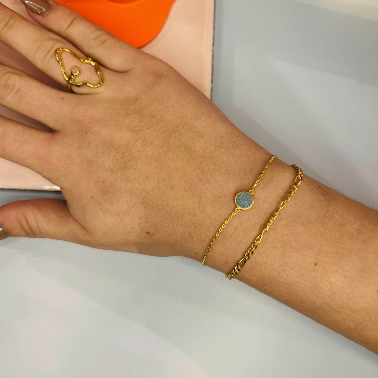 Lizzy bracelet from Sistie in Goldplated-Silver Sterling 925|Blank