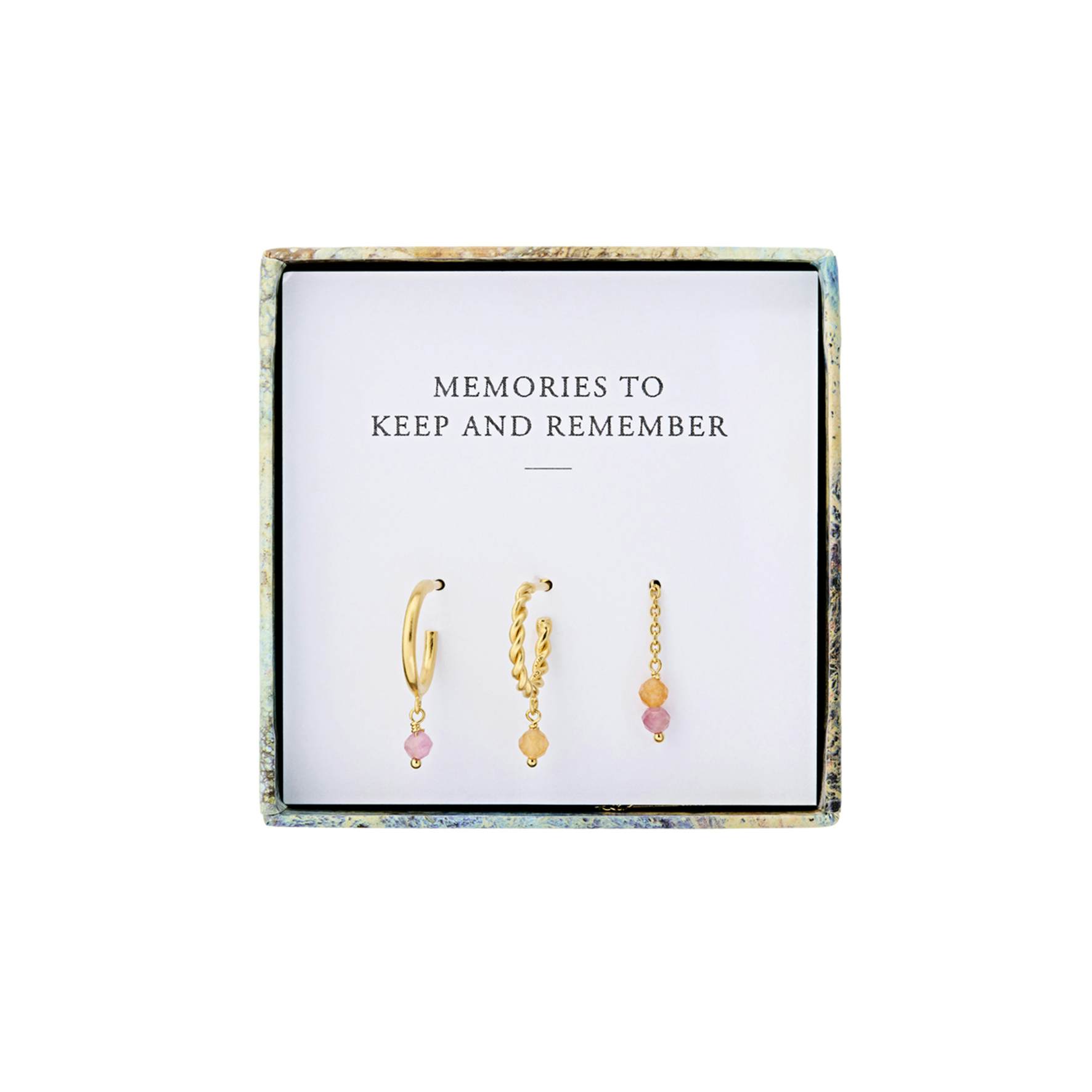 Bloom Earring Box von Pernille Corydon in Vergoldet-Silber Sterling 925