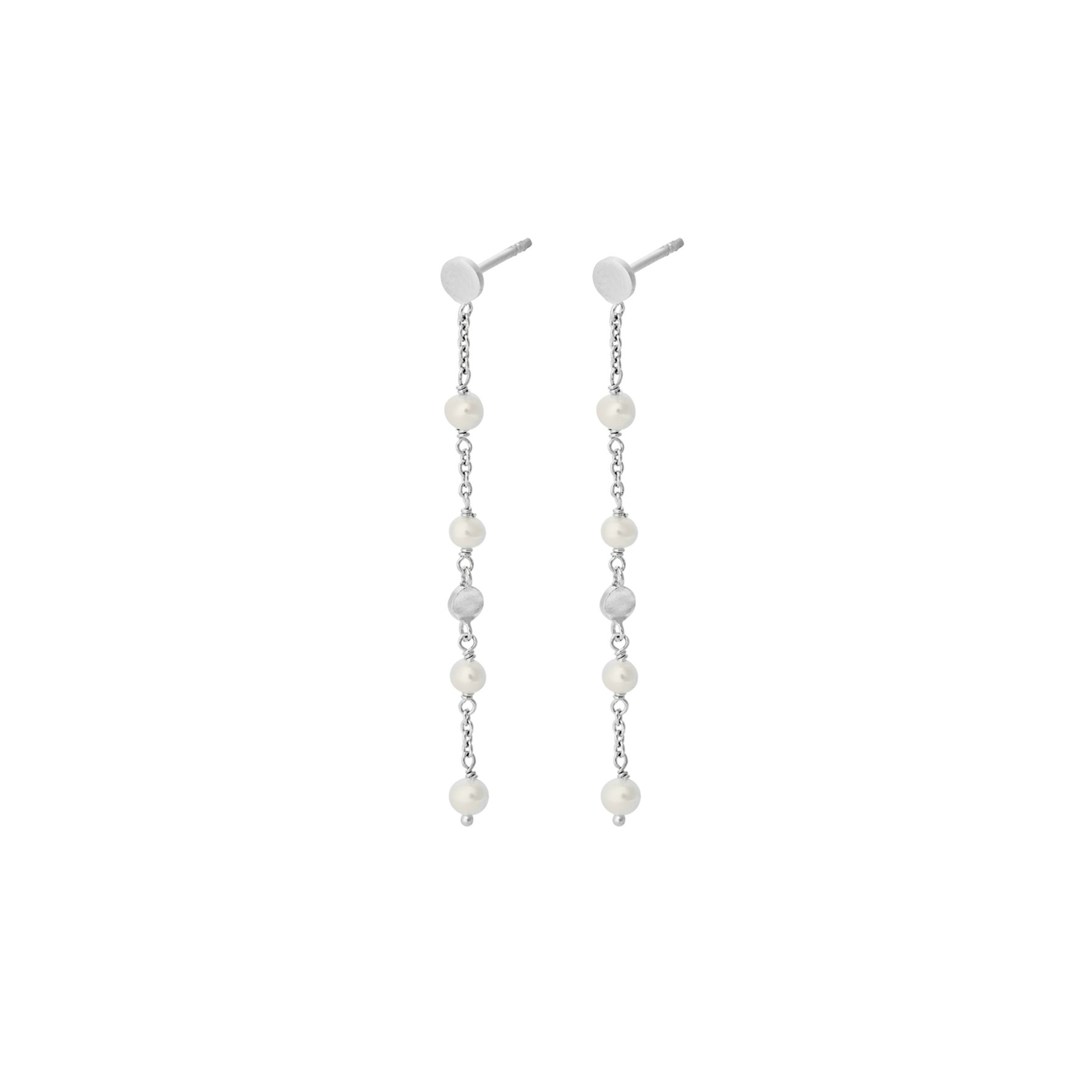 Ocean Pearl Earchains fra Pernille Corydon i Sølv Sterling 925