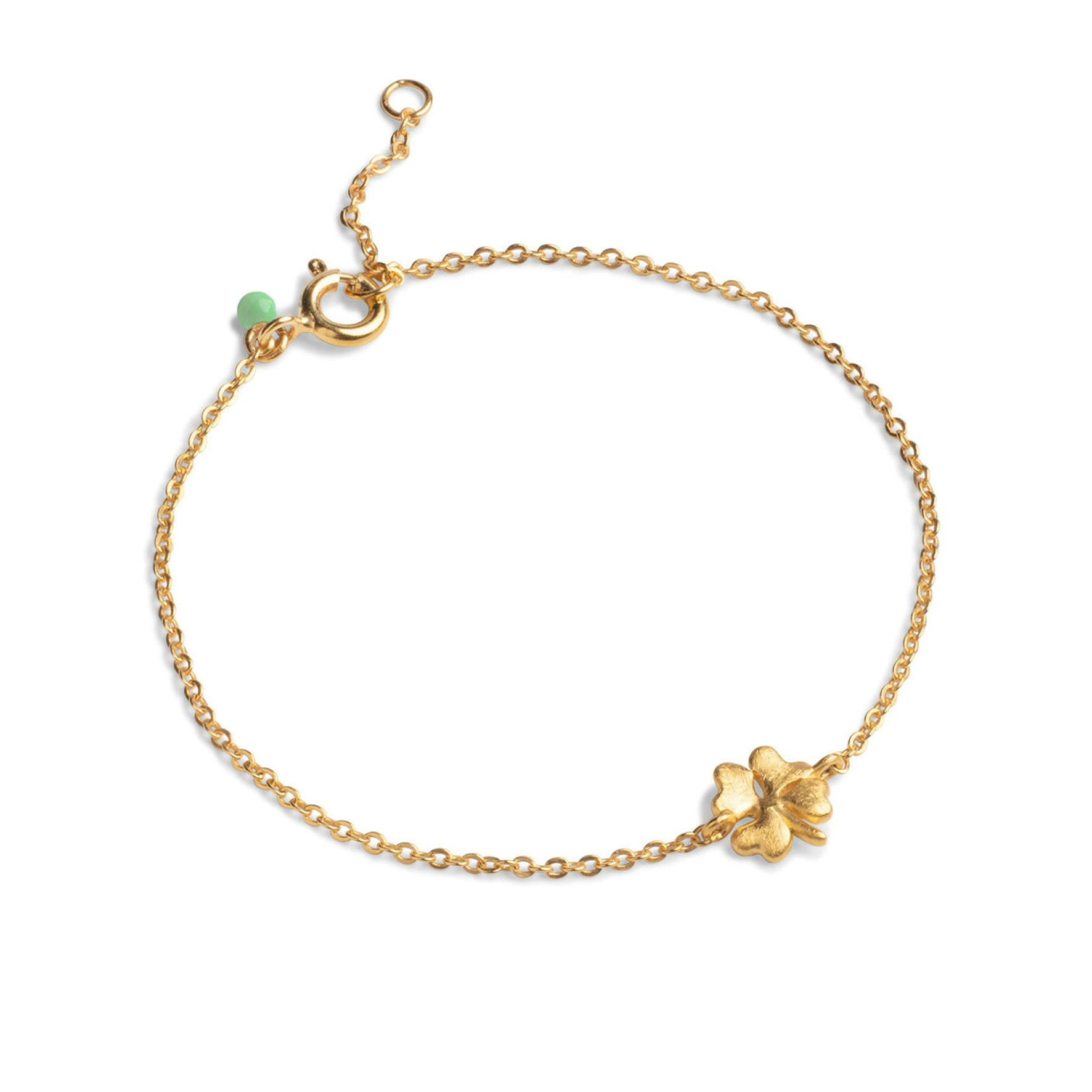 Organic Clover Bracelet von Enamel Copenhagen in Vergoldet-Silber Sterling 925