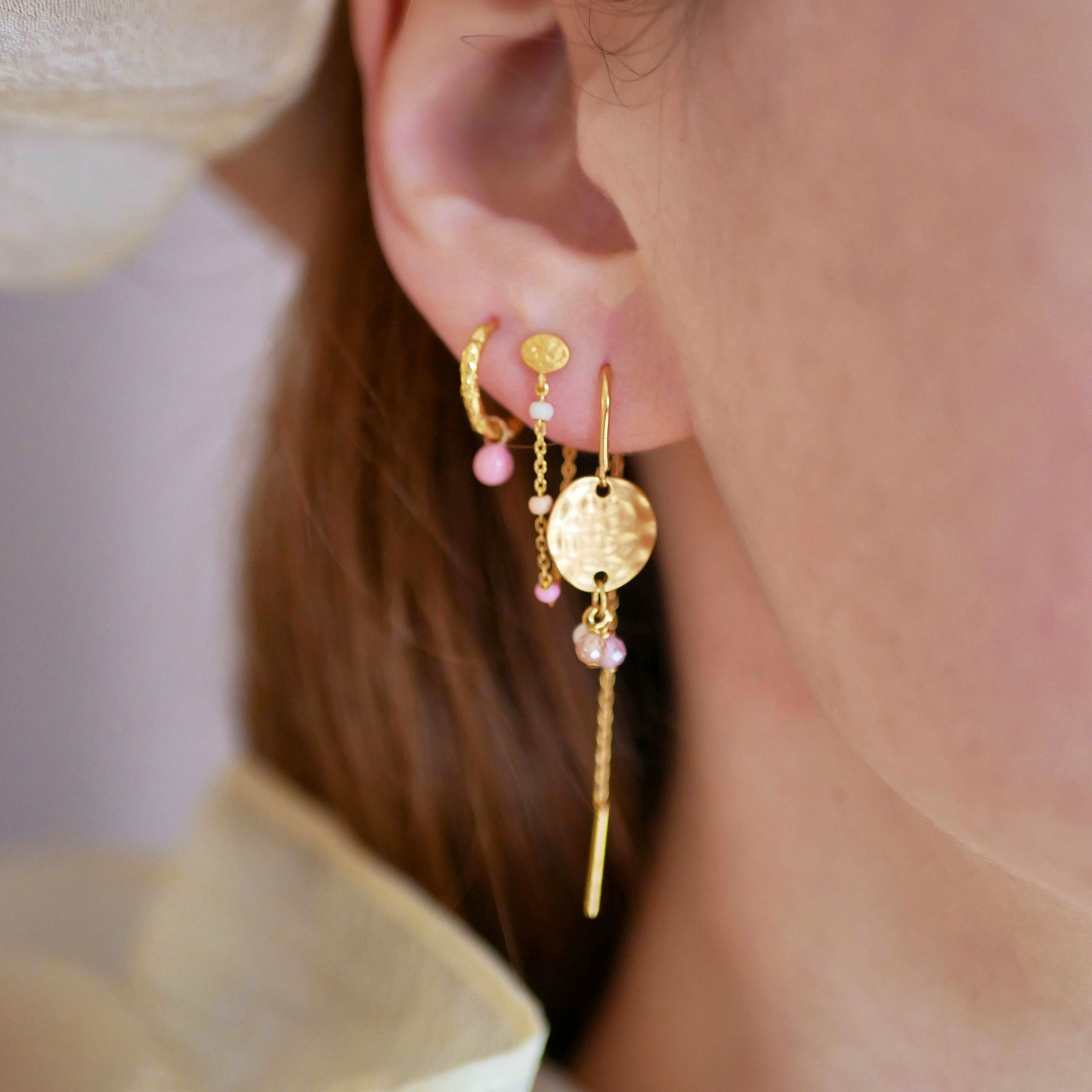 Lola Earrings Tropical van Enamel Copenhagen in Verguld-Zilver Sterling 925