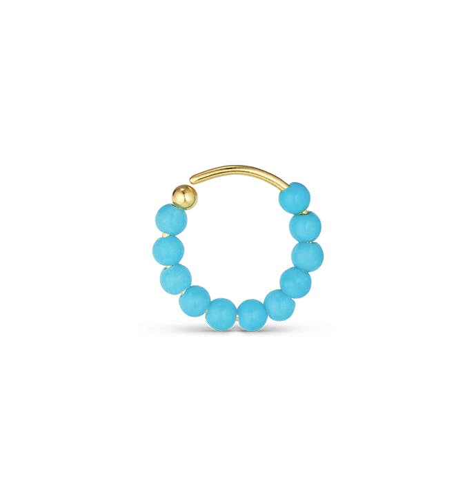 Bermuda Turquoise Twist from Jane Kønig in Goldplated-Silver Sterling 925