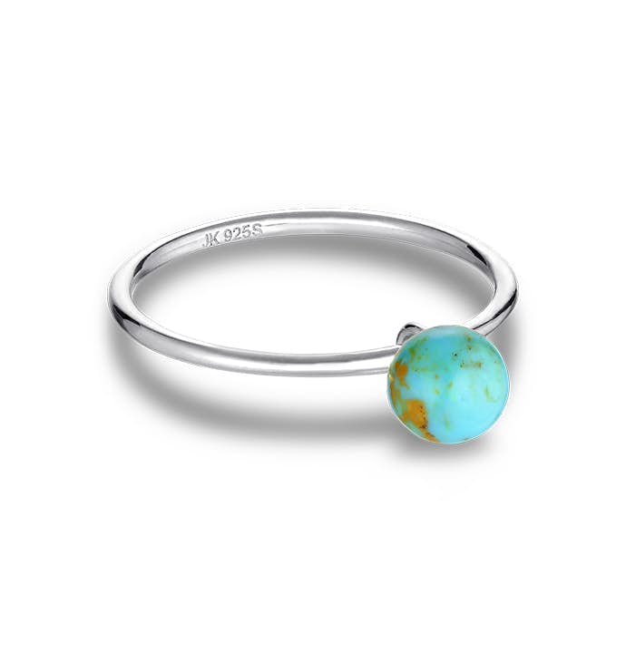 Bermuda Turquoise Ring from Jane Kønig in Silver Sterling 925