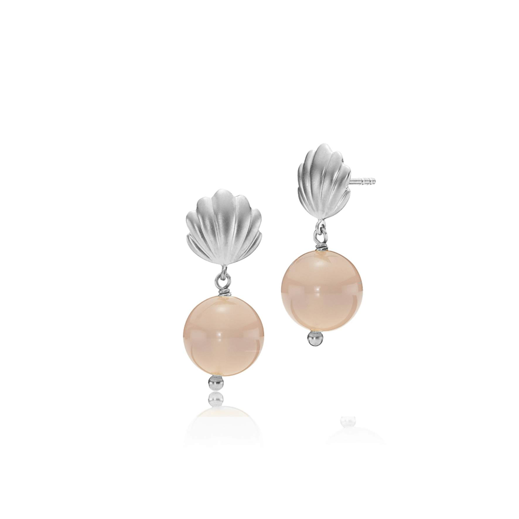 Isabella Pink Earrings von Izabel Camille in Silber Sterling 925
