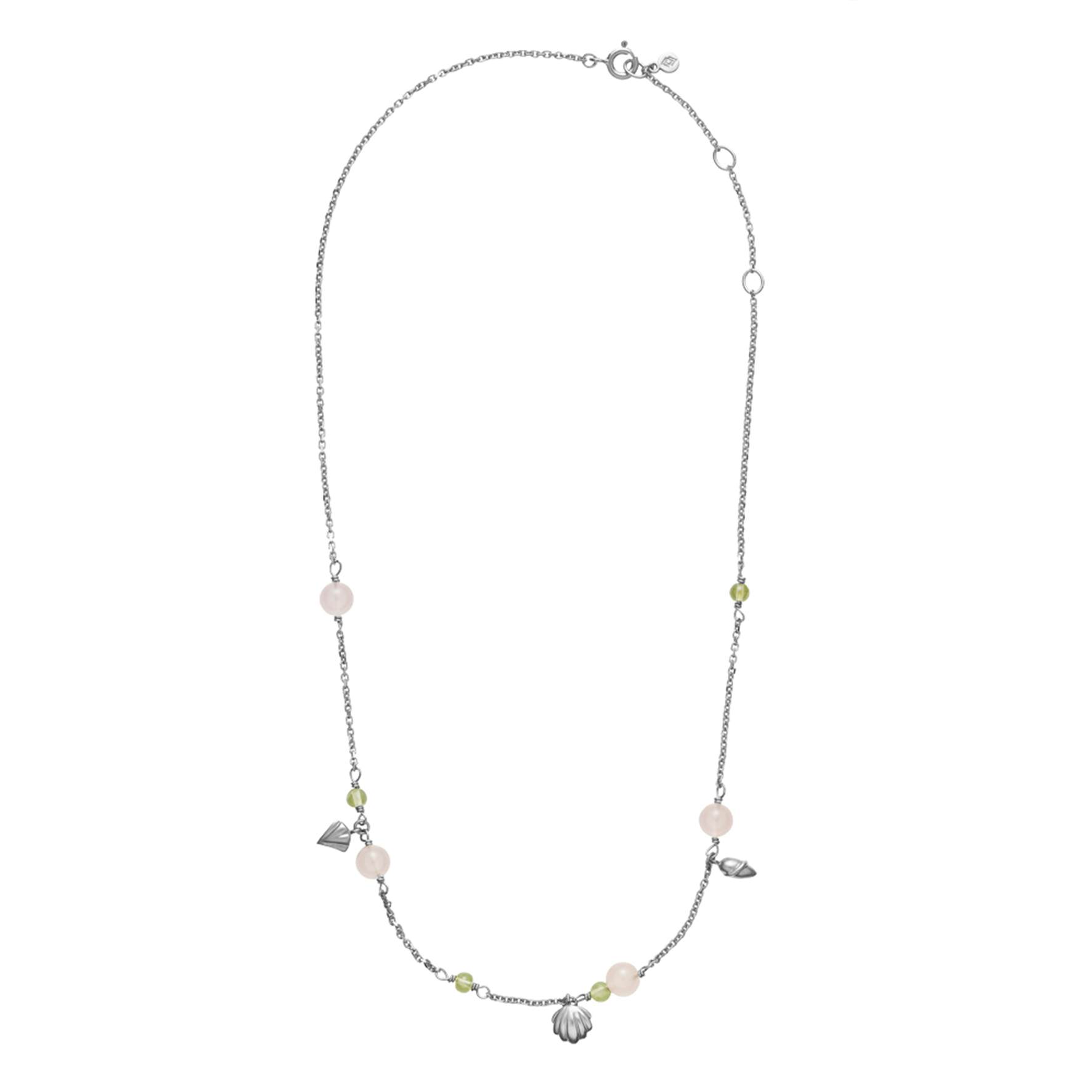 Isabella Pink/Green Necklace from Izabel Camille in Silver Sterling 925